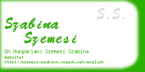 szabina szemesi business card